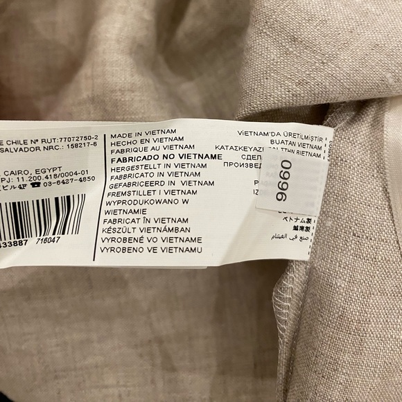 Mango Linen Button Down Blouse with Off Shoulder Straps - Picture 5 of 5